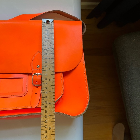 Neon Leather Satchel - Picture 9 of 11
